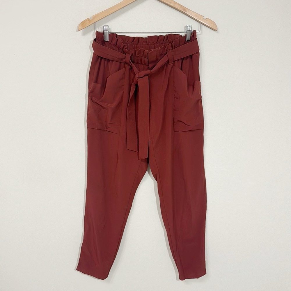 ATHLETA Skyline Pants Rust With Pockets Size 6 Great Condition! - Picture 3 of 8